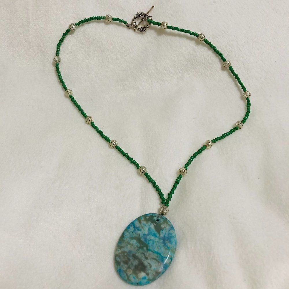 Blue Stone Necklace - Picture 5 of 6